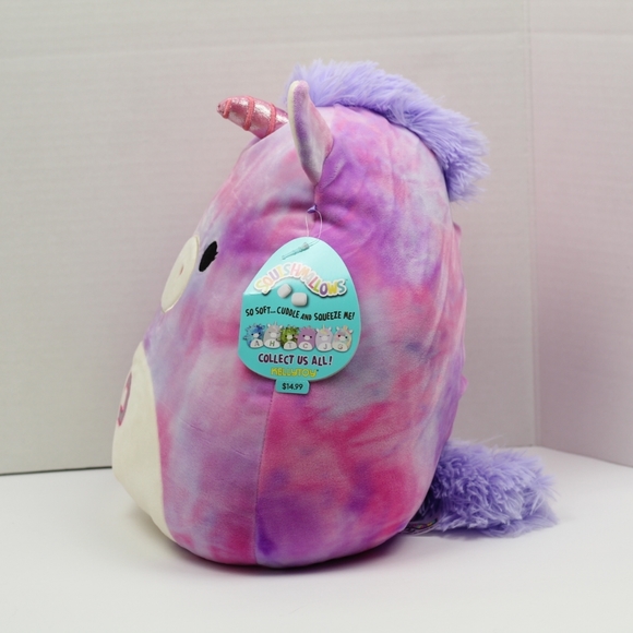 12" Monogrammed 'P' Lola the Unicorn Squishmallows - Picture 8 of 12